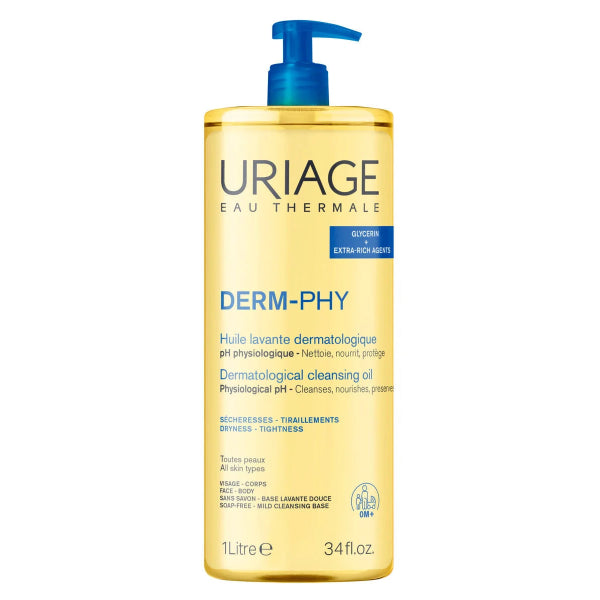 Uriage Derm-Phy Óleo Lavante Pele Sensível 1000 ml