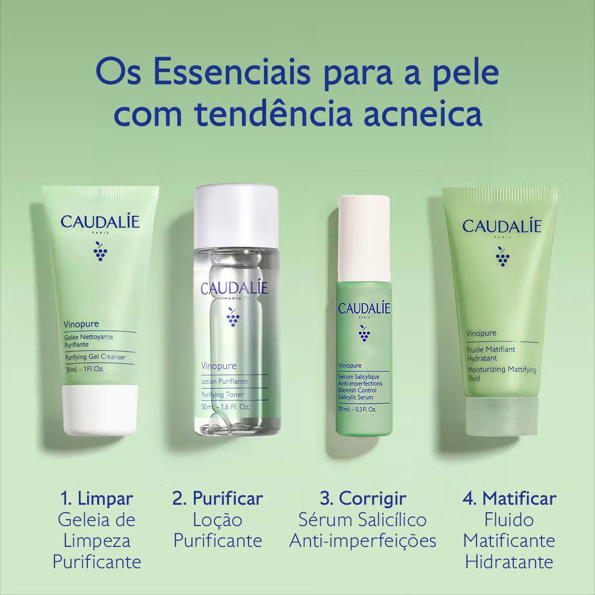 Caudalíe Vinopure Starter Kit Salicílico Anti-imperfeições
