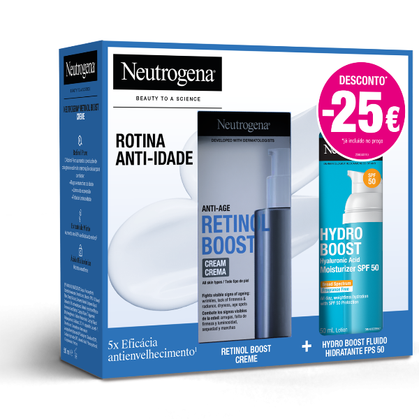 Neutrogena Promo Pack Retinol Boost Creme + Hydro Boost SPF 50+ -25€