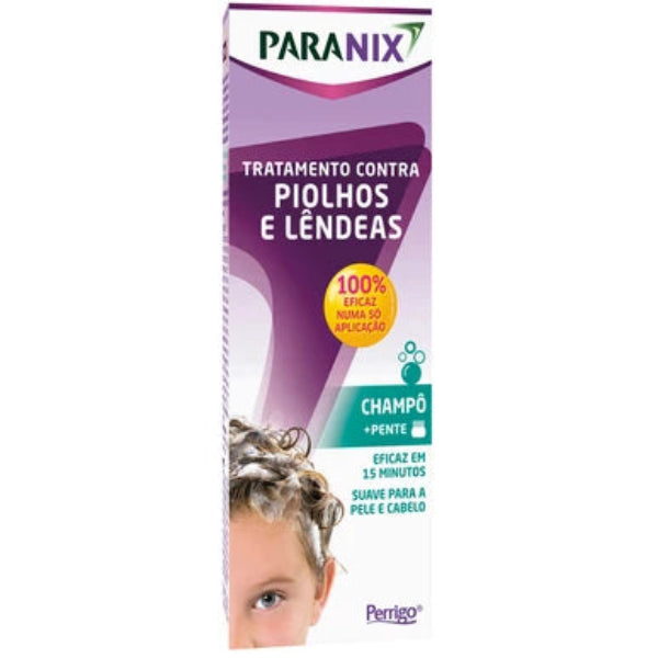 Paranix Champô de Tratamento para Piolhos e Lêndeas + Pente 200 ml