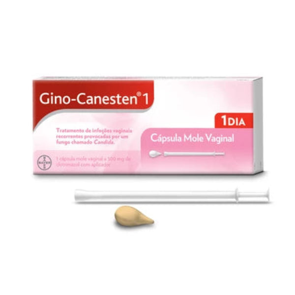 Gino-Canesten Cápsula Mole Vaginal 500mg 1 Cápsula