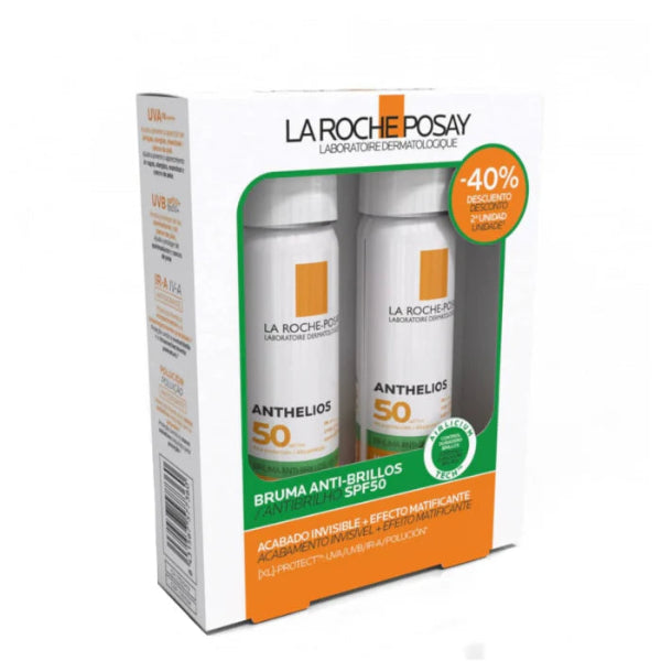 La Roche Posay Anthelios Bruma Antibrilho SPF50+ 75mL Pack - 40% na 2ª Unidade