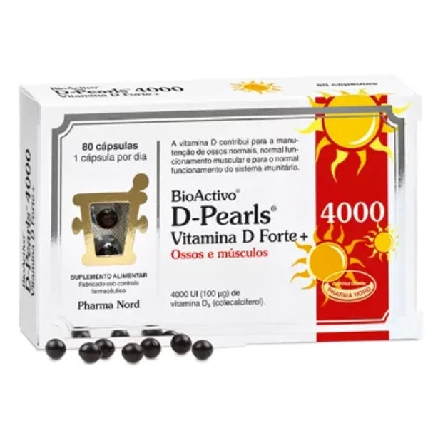 BioActivo Vitamina D-Pearls Vitamina D Forte + 4000 UI