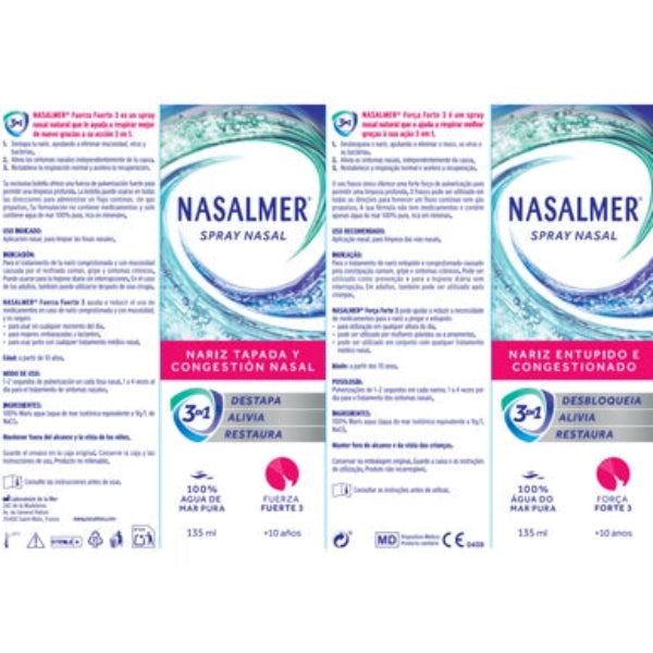 Nasalmer Spray Nasal Força Forte 3 135ml