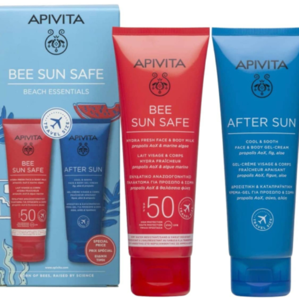 Apivita Bee Sun Safe Pack Travel Size SPF50 + After Sun 100ml
