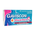 Gaviscon Duefet Frutos Vermelhos 24 Comprimidos Mastigáveis