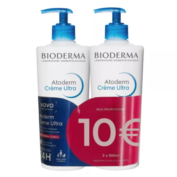 Bioderma Atoderm Creme 500ml Pack Duplo 2ª Unidade por 10€