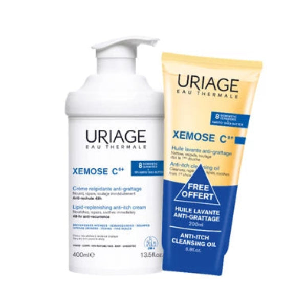 Uriage Xemose C8 Creme Relipidante Anti-Irritações 400mL + Oferta Oléo Banho 200ml