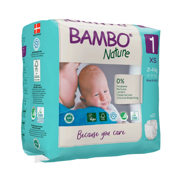 Bambo Nature Tamanho 1 x 22 unidades