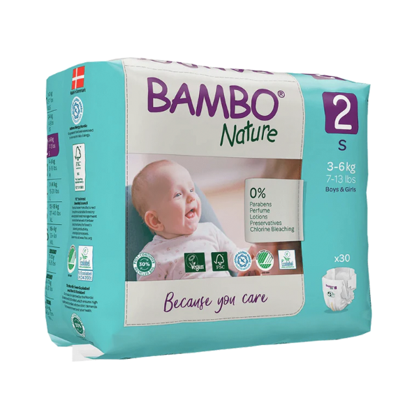 Bambo Nature Tamanho 2  x 30 unidades