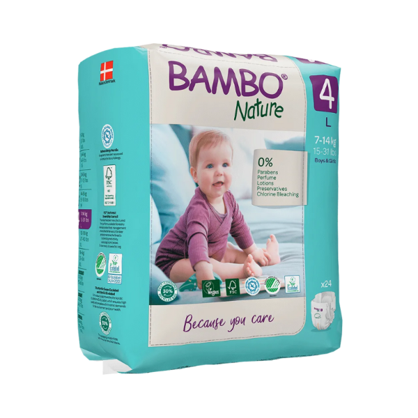 Bambo Nature Tamanho 4 x 24 unidades