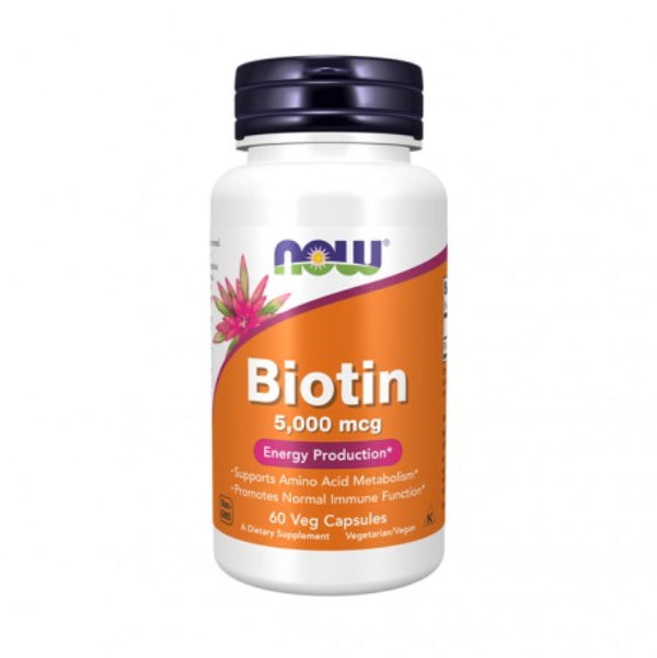 NOW Biotina 5.000mcg 60 Cápsulas