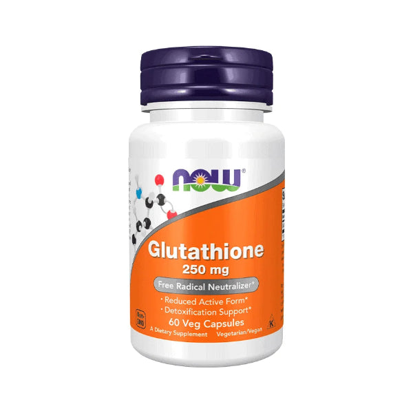 NOW Glutationa 250 mg 60 Cápsulas Vegetais
