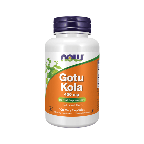 NOW Centelha Asiática (Gotu Kola) 450mg 100 Cápsulas